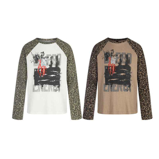 Letter Graffiti Print T-Shirt For Women