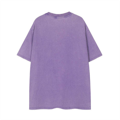 Letter Print Loose Short Sleeve T-shirt For Women MuddyStock