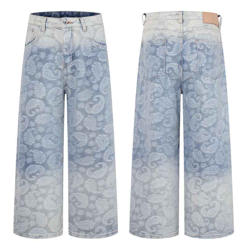 Cashew jacquard jeans for men and women | MuddyStock Originals