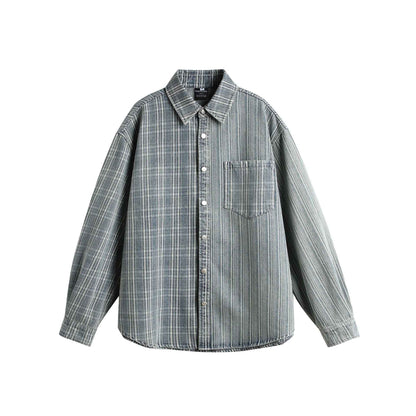 Patch Pocket Loose Casual Versatile Long Sleeve Shirt For Men | MuddyStock Originals
