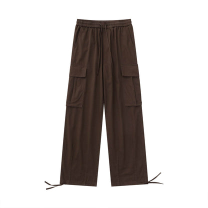Women's High Street Overalls With Large Pockets Coffee MuddyStock