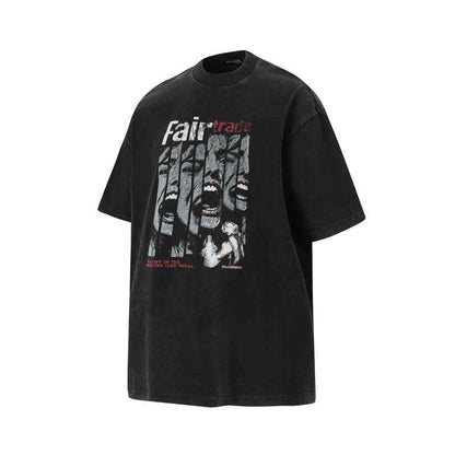 Creative Portrait Print Short Sleeve T-Shirt for Men | MuddyStock Originals MuddyStock