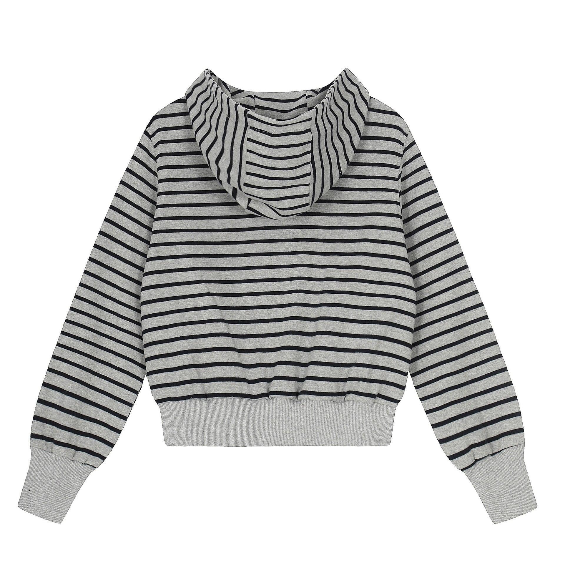 Sweet Hooded Regular Stripe Women's Sweatshirt | MuddyStock Originals