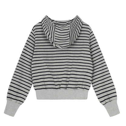 Sweet Hooded Regular Stripe Women's Sweatshirt | MuddyStock Originals
