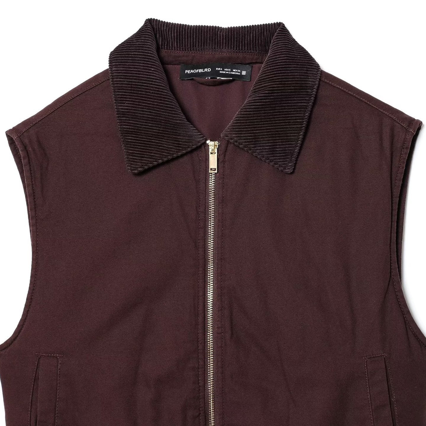 Corduroy collar vest for women | MuddyStock Originals eprolo