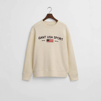 Crew Neck Sweatshirt For Men And Women | MuddyStock Originals Khaki MuddyStock