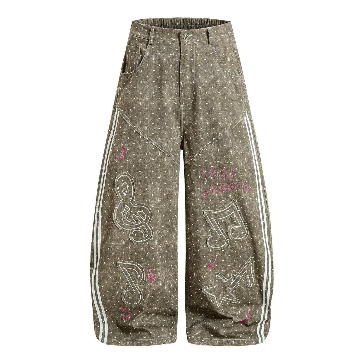 Wave dot denim jeans for women | MuddyStock Originals