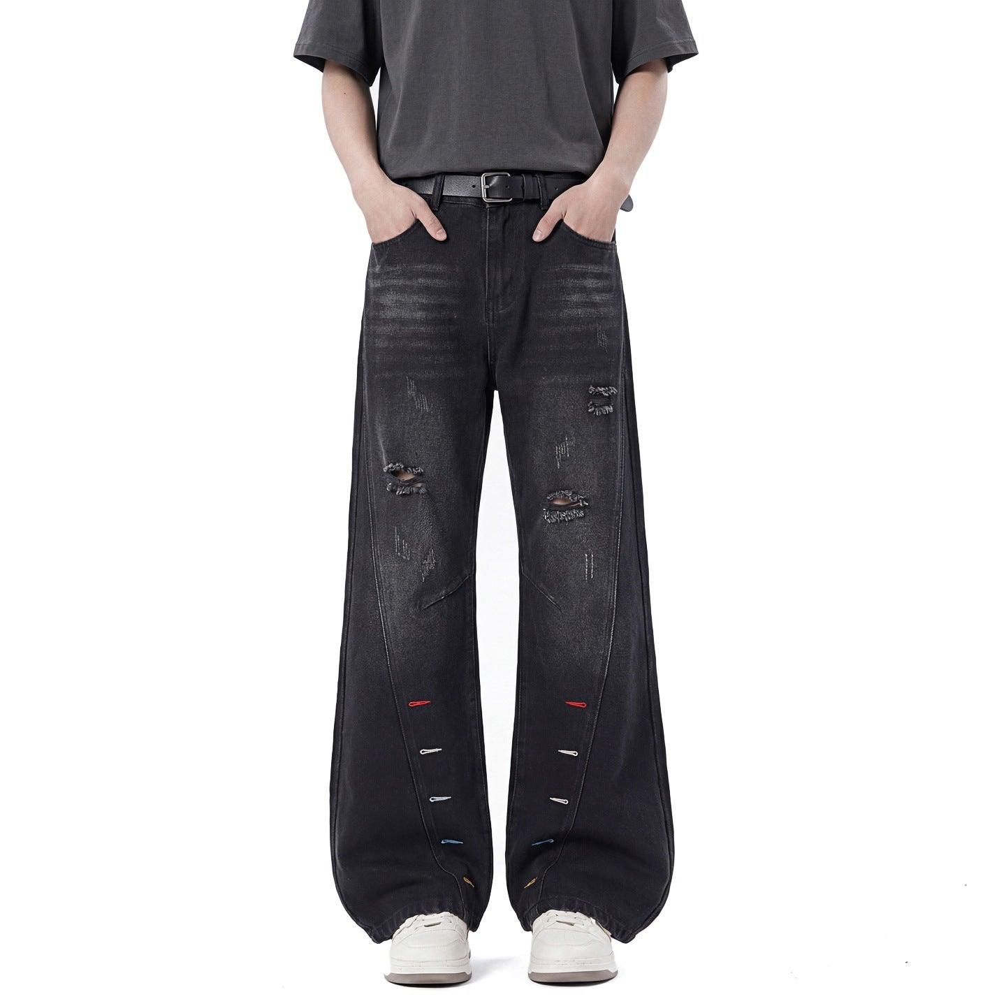 Buttonhole Diagonal Cut Men's Jeans | MuddyStock Originals