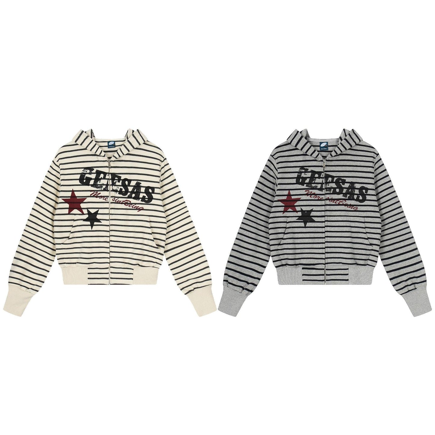 Sweet Hooded Regular Stripe Women's Sweatshirt | MuddyStock Originals