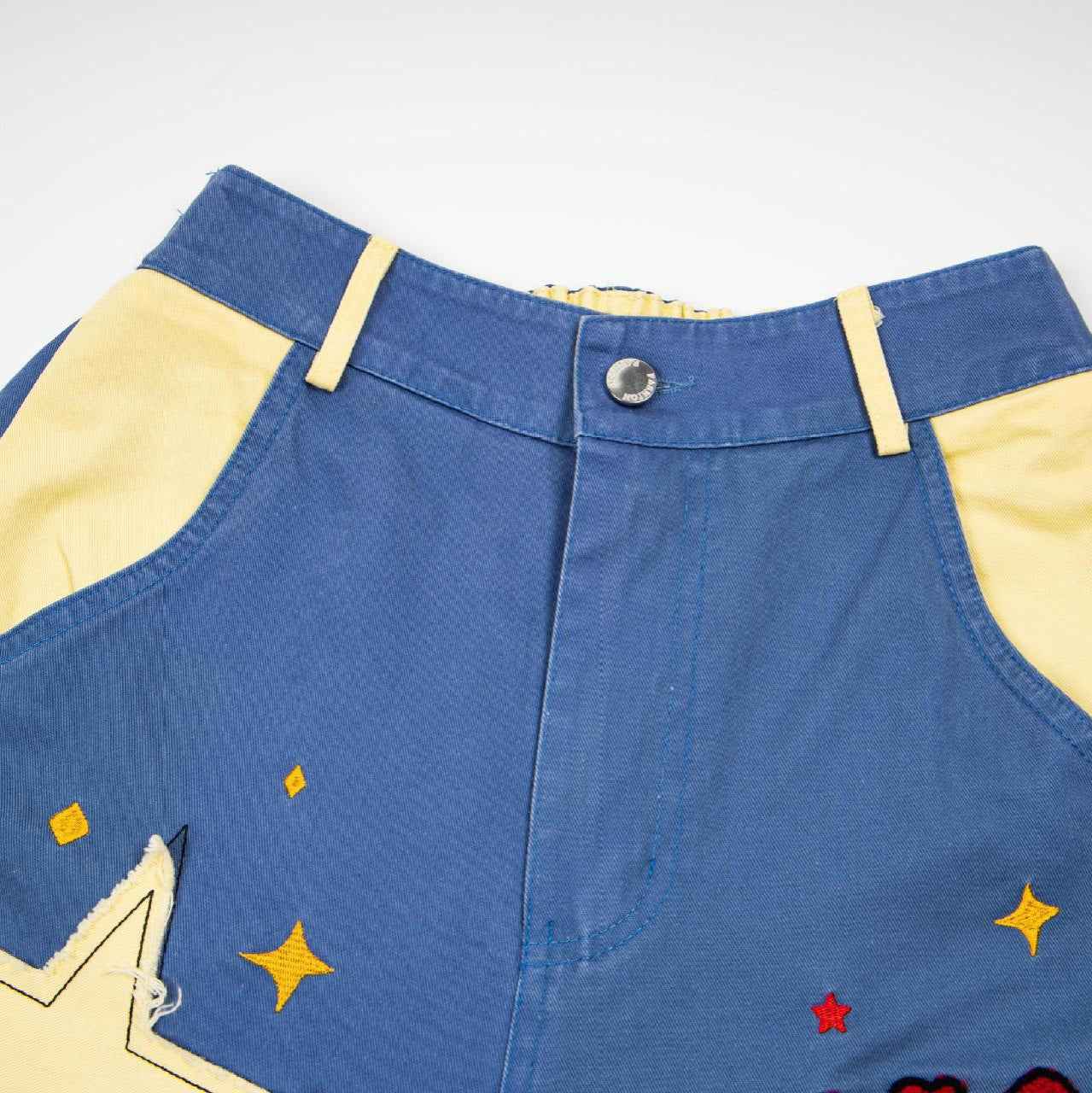 Cartoon patchwork cropped pants for women | MuddyStock Originals
