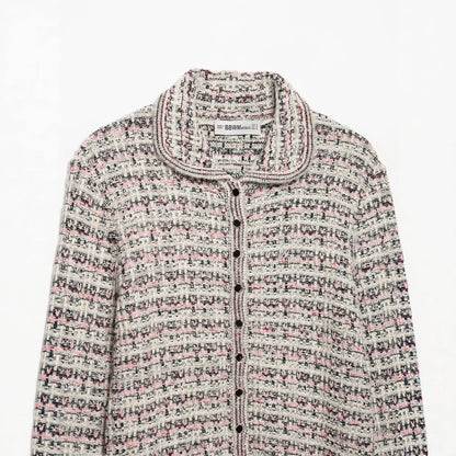 Casual Striped Loose Lapel Knit Cardigan for Women | MuddyStock Originals