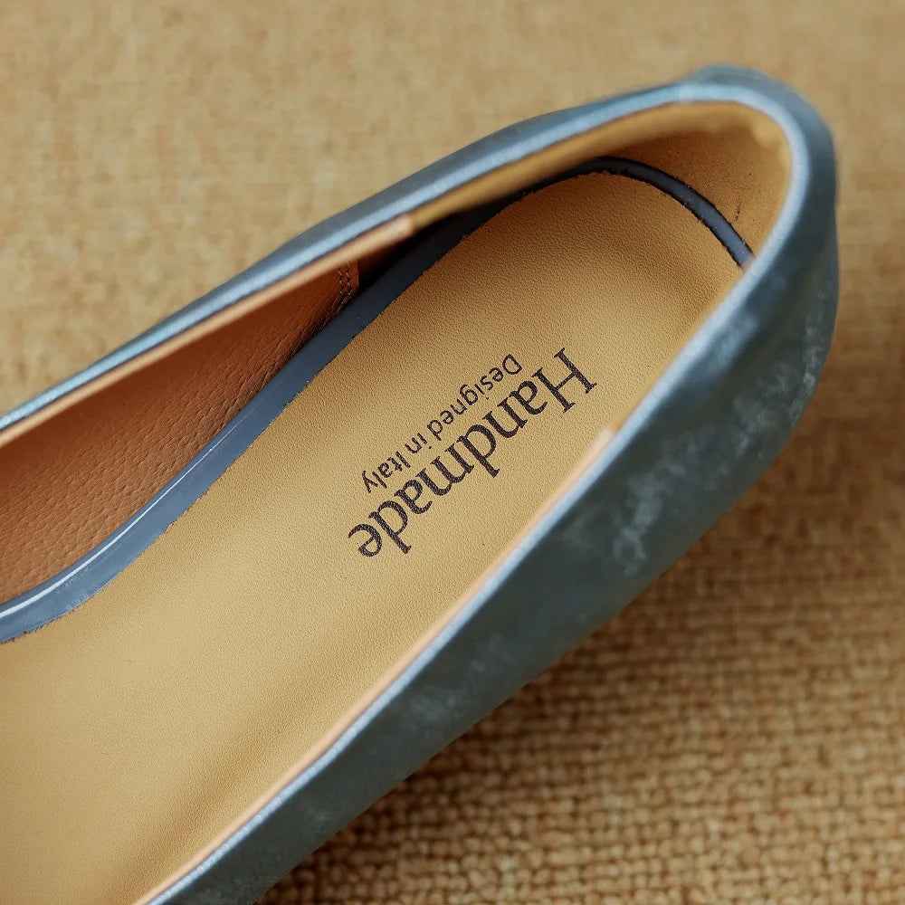 Women's Heels With MetalTexture Toe Design