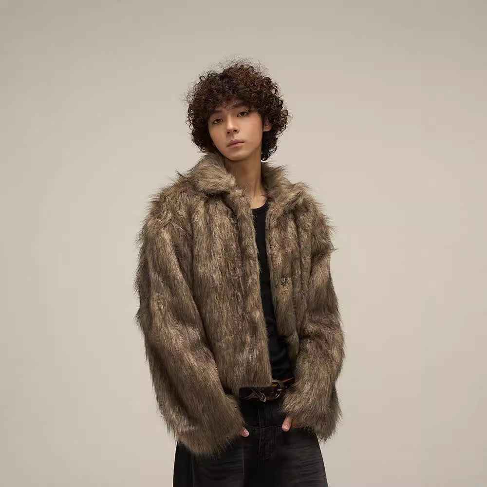 Winter Fur Jacket For Men MuddyStock