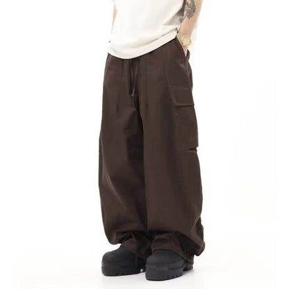 American Vintage Crumpled Multi-pocket Loose Cargo Pants MuddyStock
