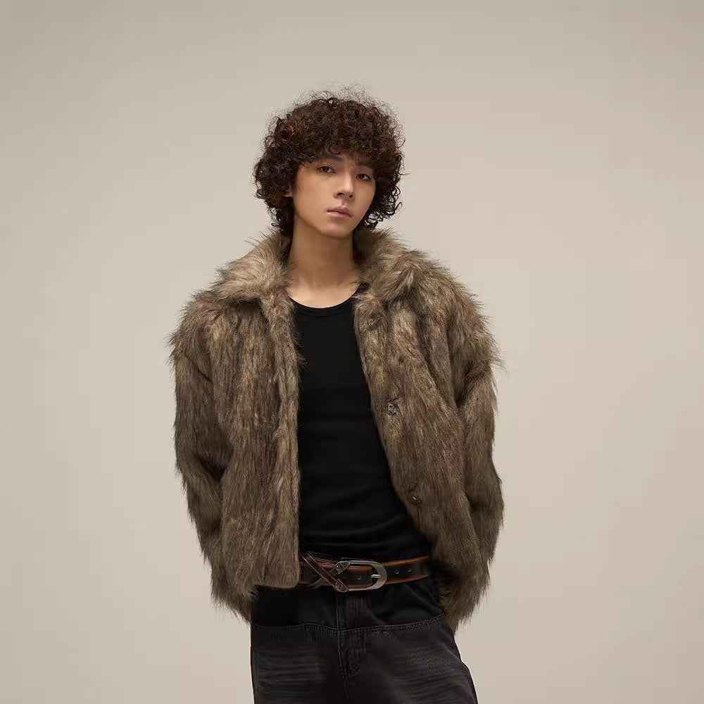 Winter Fur Jacket For Men MuddyStock