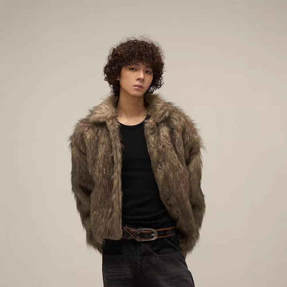 Winter Fur Jacket For Men MuddyStock