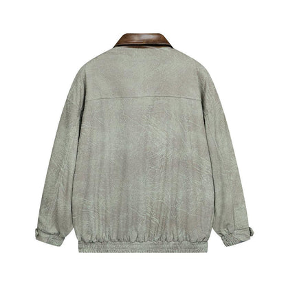 Tie-dyed Old Dark Pattern Baggy Coat For Women All Products