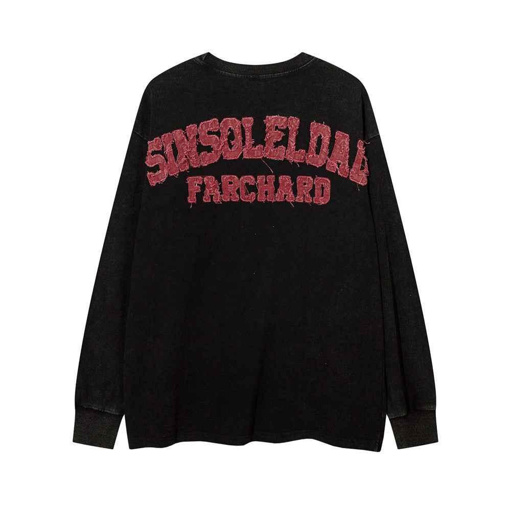 Women's Round Neck Loose Five-pointed Star Long Sleeve T-shirt null