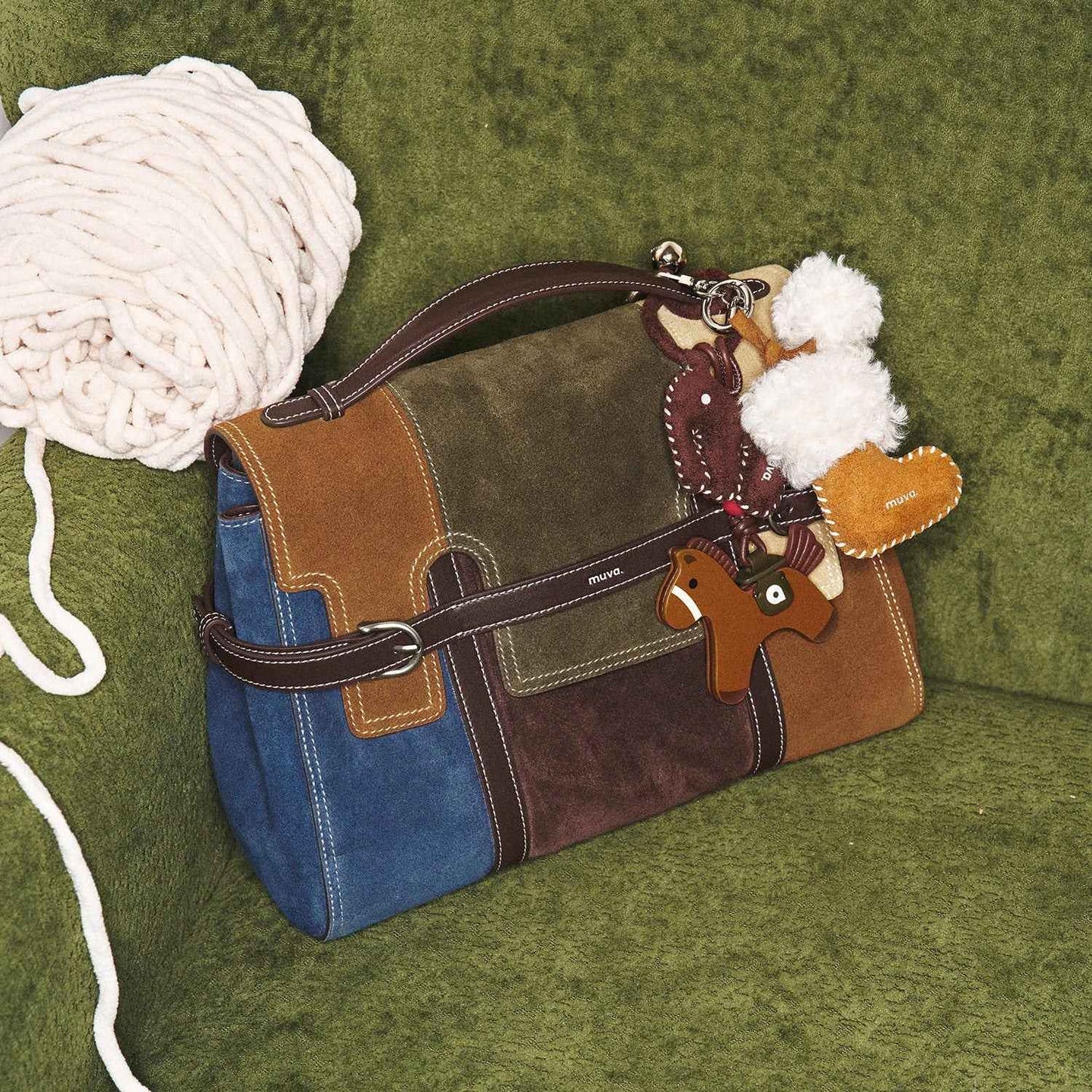 Patchwork Color-block Handbag for women