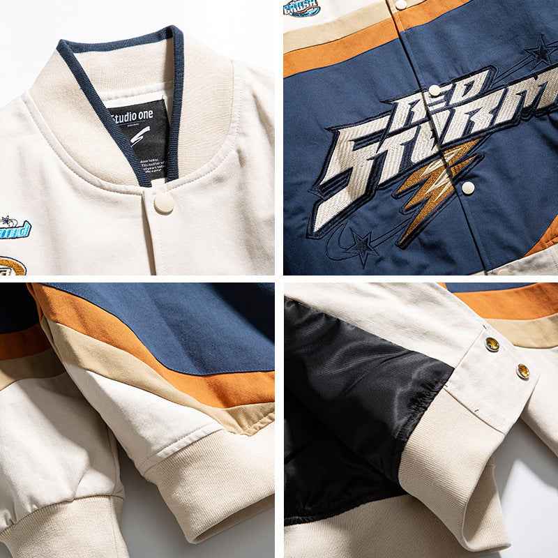 Embroidered Baseball Jacket For Men And Women MuddyStock