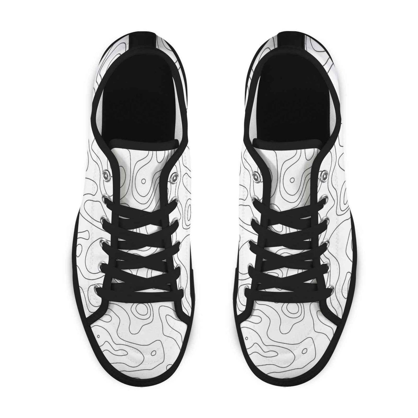 Seattle Low Top Men's Shoes With Abstract Design