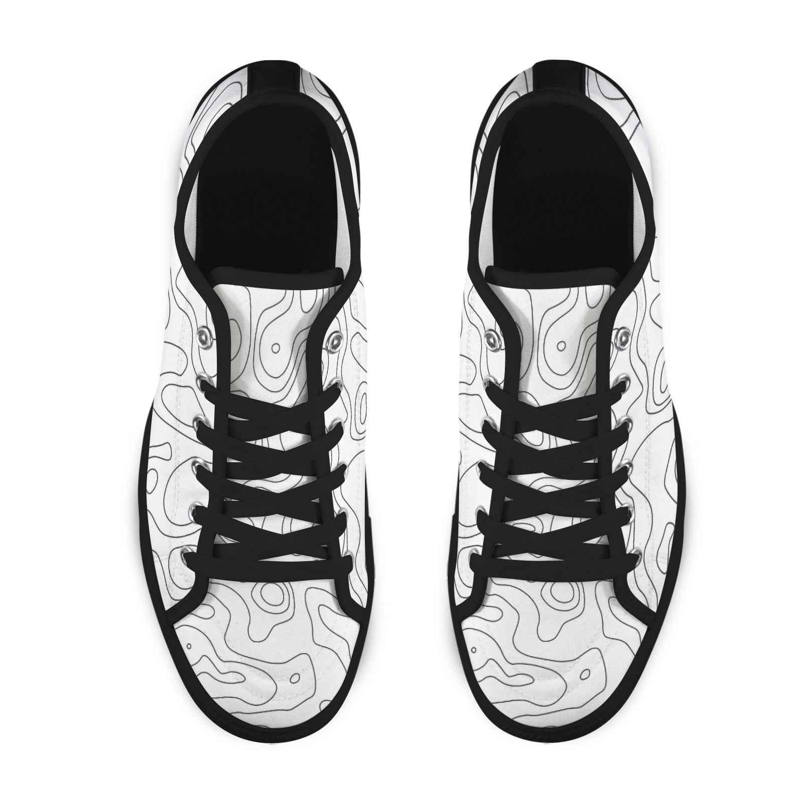 Seattle Low Top Men's Shoes With Abstract Design