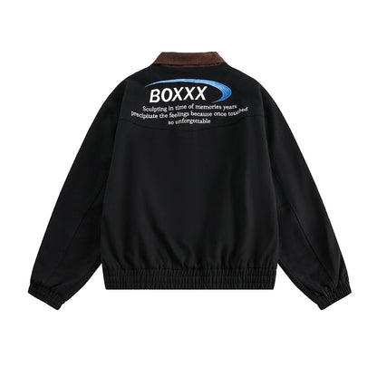 American Retro Alphabet Embroidered Baseball Uniform Jacket All Products