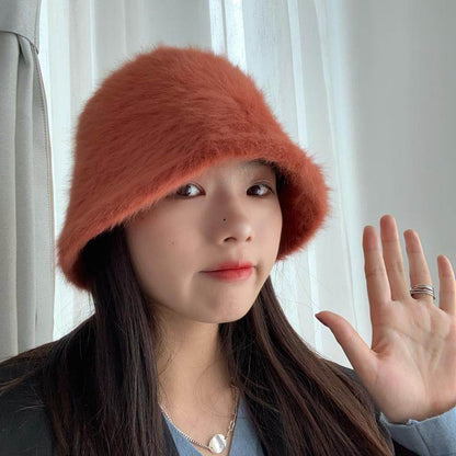 Women's warm hat autumn and winter Caramel M MuddyStock