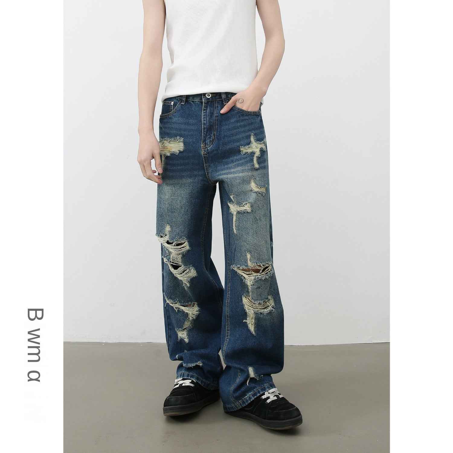 American Style Distressed Denim Pants For Men | MuddyStock Originals MuddyStock