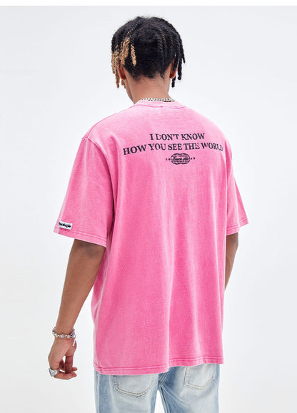 Retro Street Clothing Short Sleeve T-shirt For Men And Women MuddyStock