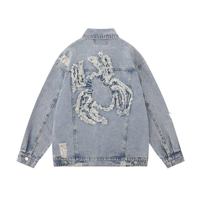 Paste Cloth Embroidery Spider Jacket For Women null
