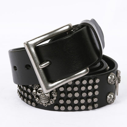 Punk Style Skull Head All-Match Belt
