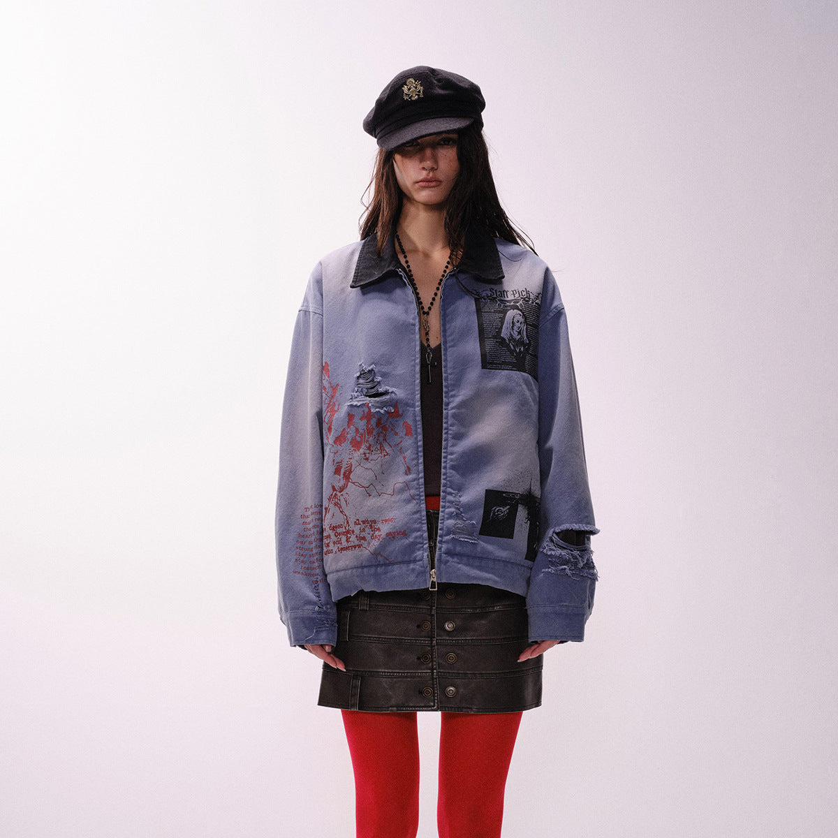 Washed denim jacket for women | MuddyStock Originals