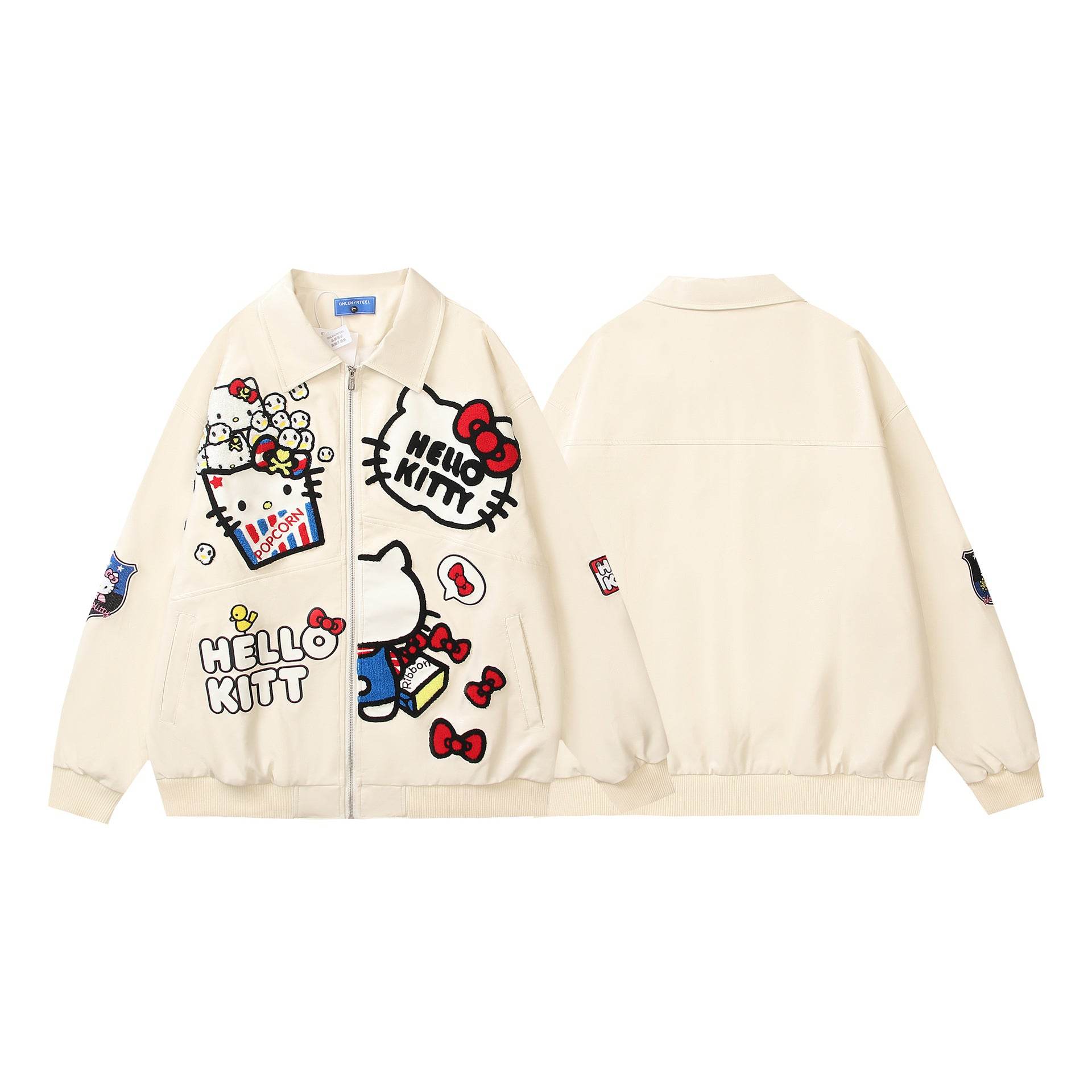 Retro Cartoon Embroidery Lapel Jacket For Women MuddyStock