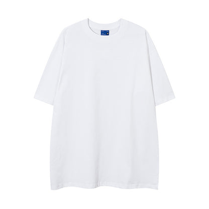 Washed Distressed Loose Short-sleeved T-shirt For Men And Women | MuddyStock Originals White MuddyStock