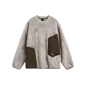 Block Splicing Long Fleece Hoodie For Men And Women | MuddyStock Originals Picture Color