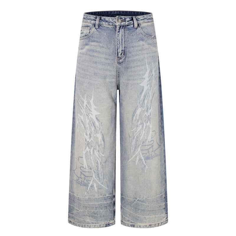 Style Men's Wide Leg Jeans | MuddyStock Originals Blue