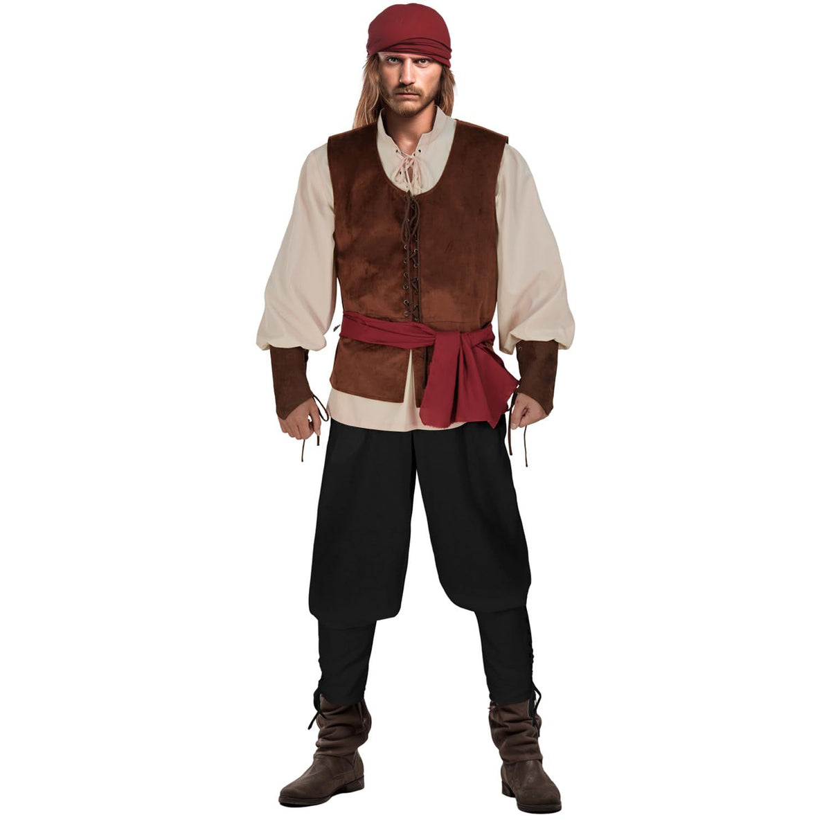 Halloween Caribbean Pirate Costume For Men