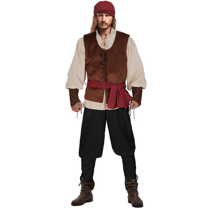 Halloween Caribbean Pirate Costume For Men