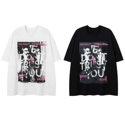 Letter Print Short Sleeve T-Shirt for Men and Women | MuddyStock Originals MuddyStock