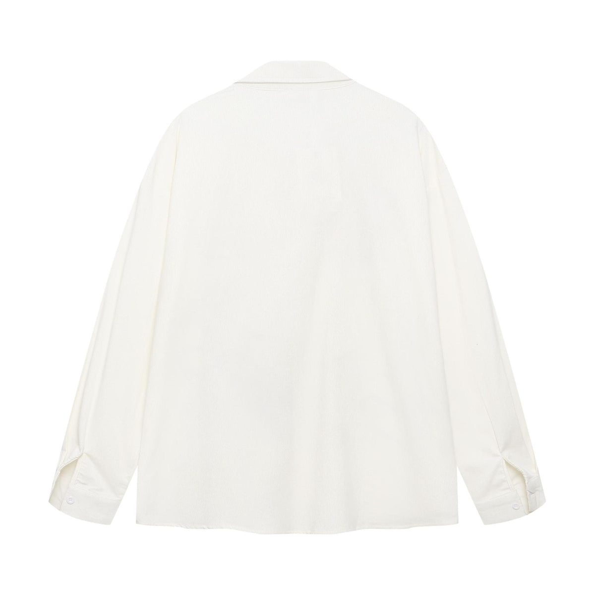 Cartoon embroidered corduroy long sleeved shirt
