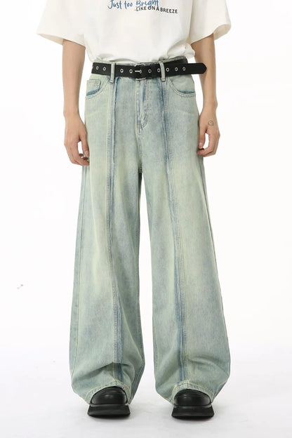 Wide Leg Jeans with Pockets For Men | MuddyStock Originals