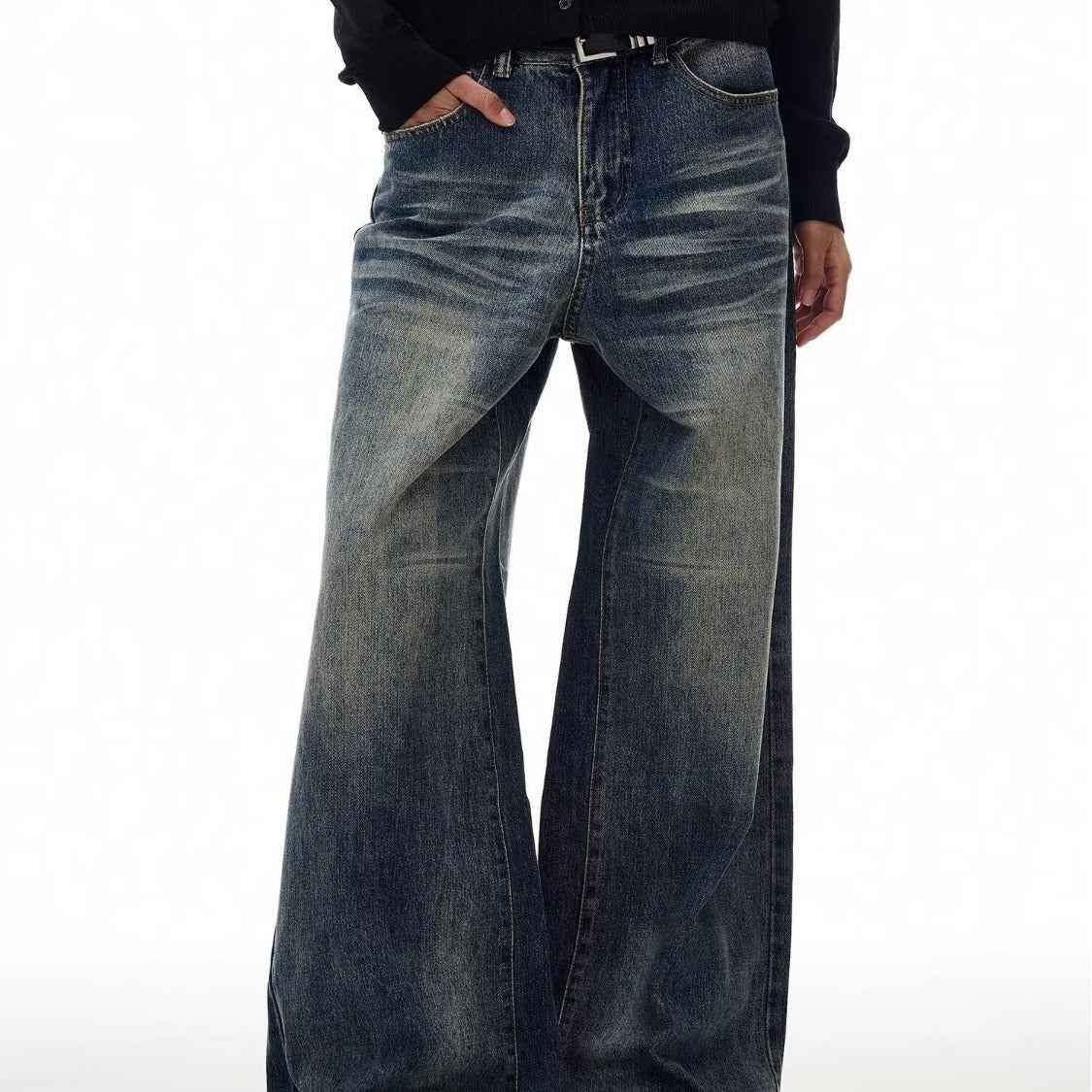 Straight-leg Loose-fit Jeans For Men