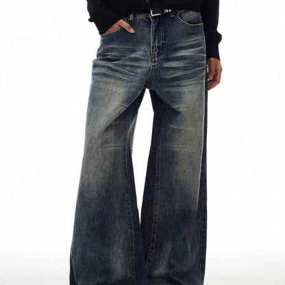 Straight-leg Loose-fit Jeans For Men