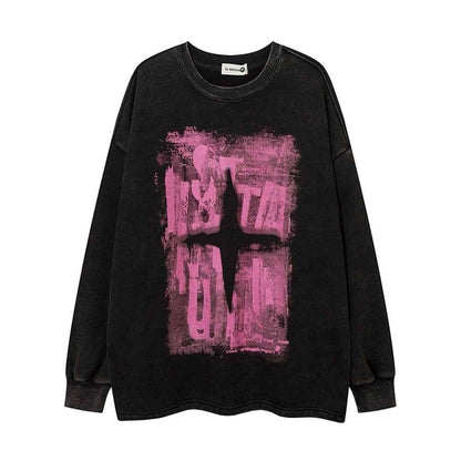 Round Neck Fleece-lined Sweatshirt For Women MuddyStock
