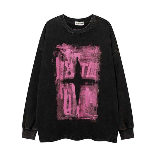 Round Neck Fleece-lined Sweatshirt For Women MuddyStock