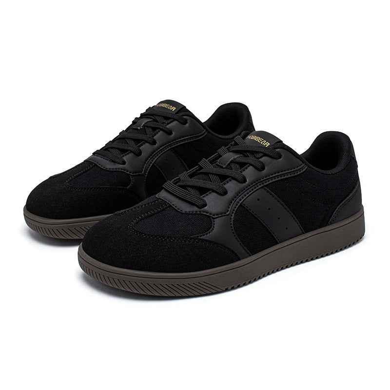 Wide Toe Retro German Men's Shoes WS53157079 All Black null