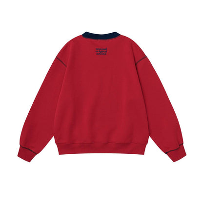 Loose Letter Print Crew Neck Sweatshirt for Women | MuddyStock Originals MuddyStock