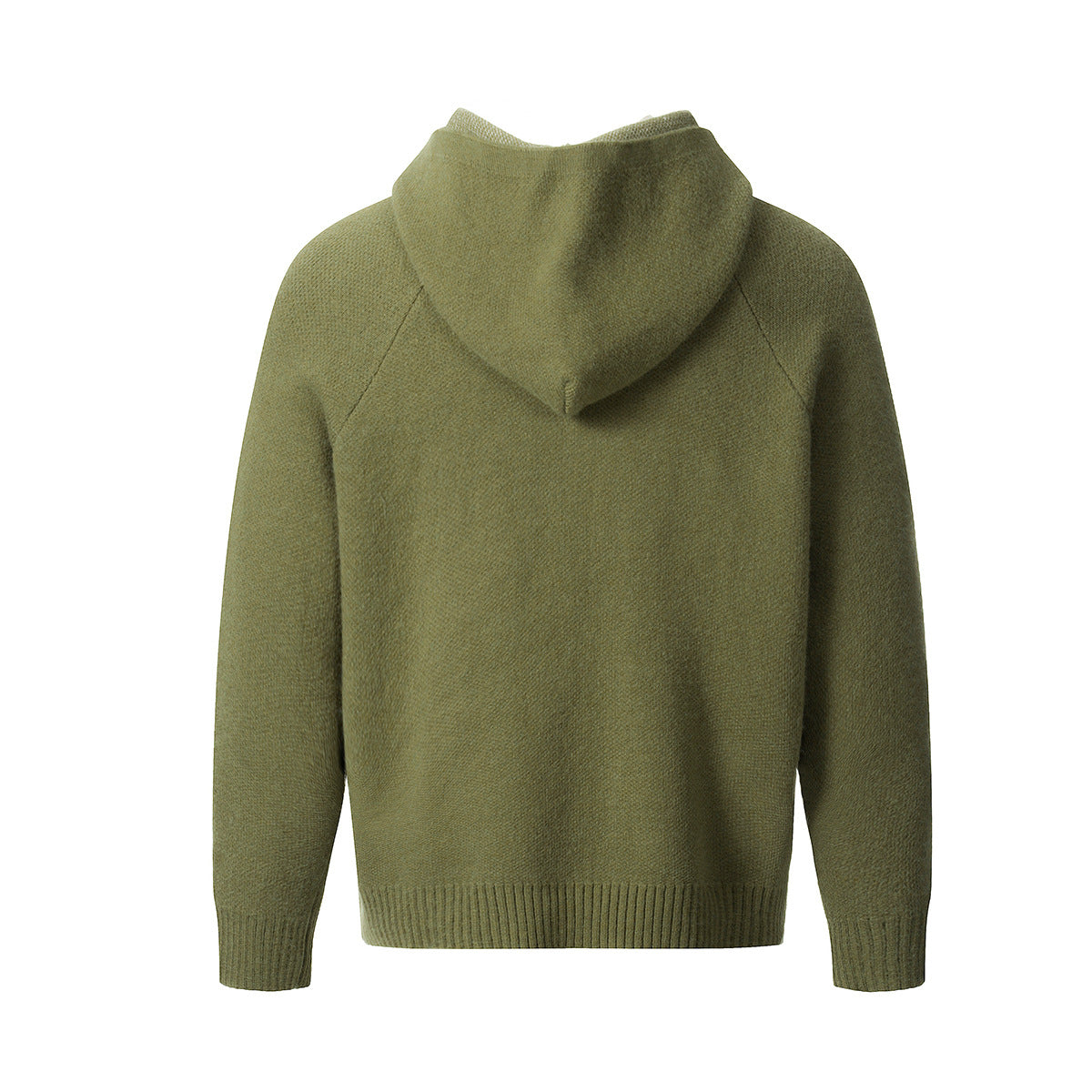 Knitted sweater with zipper jacket and jacquard design