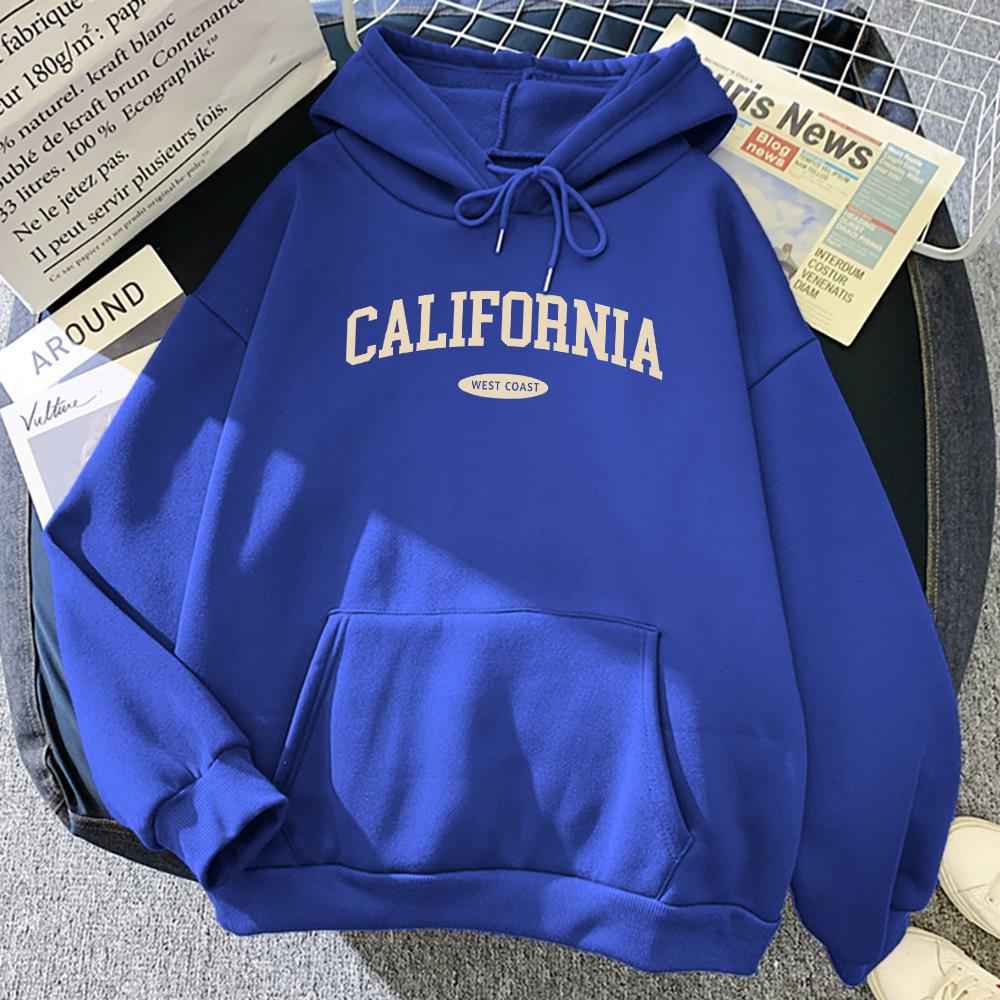 Street Pocket Round Neck Hoodie For Men And Women Blue MuddyStock